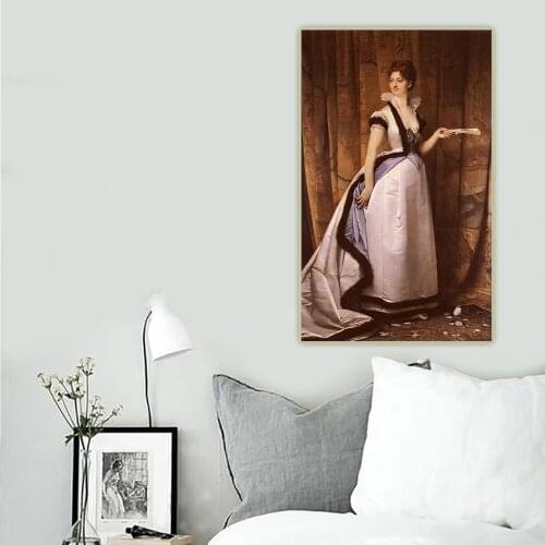 Jules Joseph Lefebvre《Portrait of a woman》Canvas Oil Painting Artwork Aesthetic Picture Wall Hanging Decor Home Decoration