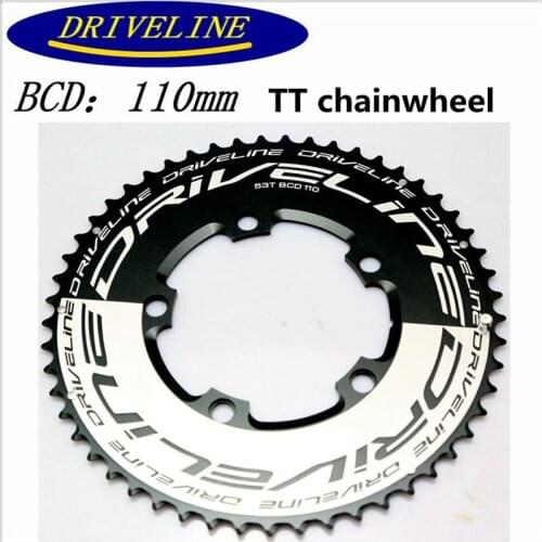 Road bike sprocket 50T/52T/53T/54T/56T chainwheel modification 110BCD 7075 aluminum alloy