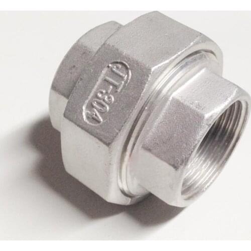 1-1/2" BSP Female Thread 304 Stainless Socket Union Set Pipe Fitting Connector 230 PSI