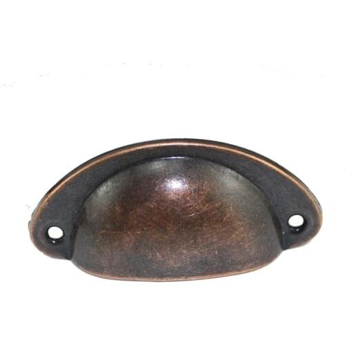 1PCS Antique Shell Handle Old-fashioned Cabinet Metal Handle Drawer Sliding Door Shoe Cabinet Handle Furniture Hardware