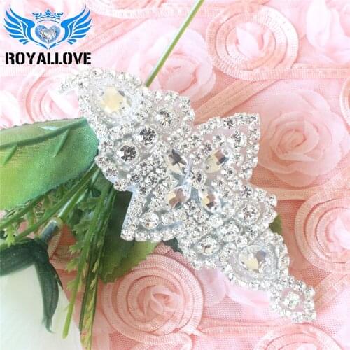 10 Pcs wholesale Factory price Rhinestone Applique trim for wedding party baby home garden decoration motif rhinestone Patch