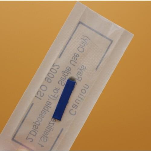 100PCS U Shaped 18 Pin 0.2mm microblades Needle Eyebrow Tattoo Blades For 3D Permanent Makeup Eyebrow Embroidery
