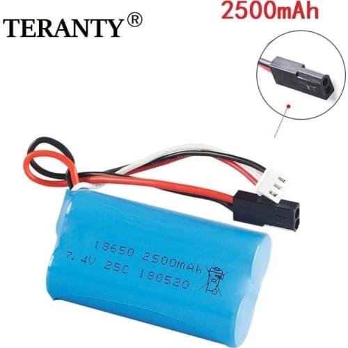 18650 7.4V 2500Mah 25C Li-ion Battery For MJX T40 T40C F39 F49 T39 Syma 822 RC Helicopter Drone Part for BG1518 BG1513 BG1515