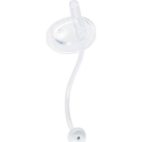 2Pcs Baby Straw Set Food Grade Soft Sippy Straw + Cleaning Brush Kit for Wide Mouth Feeding-Bottle Training Bottle Baby Drinking