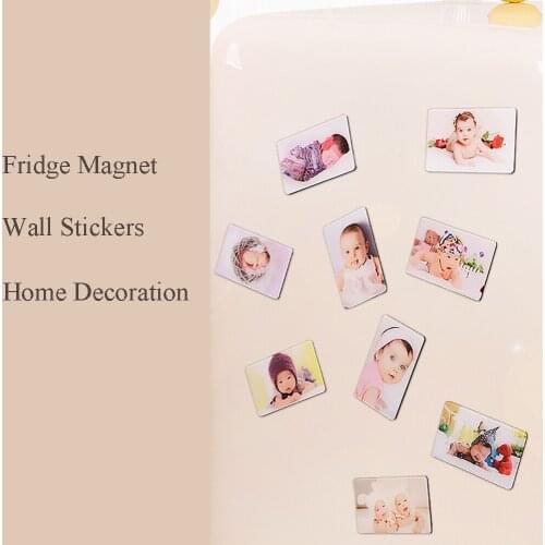 5pcs Refrigerator Magnetic Set Sticker Decoration Fridge Magnet Photo Custom Baby Birthday Commemorative Day Kids Family Gifts