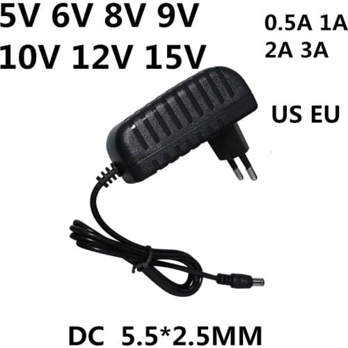AC 110-240V DC 5V 6V 8V 9V 10V 12V 15V 0.5A 1A 2A 3A Universal Power Adapter Supply Charger adaptor Eu Us for LED light strips