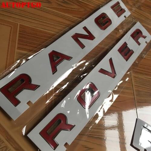 Car Styling Front Rear Hood Trunk Tail SV 3D Logo Letter Emblem Badge Sticker For Land Range Rover Sport Evoque Rangerover
