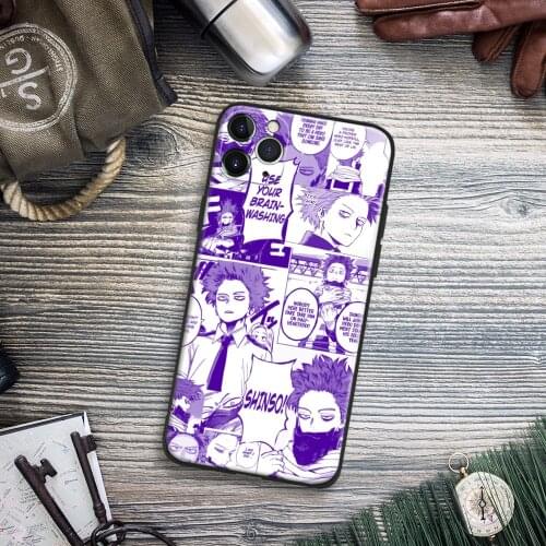 Hitoshi Shinso My Hero Academia Anime Phone Case For IPhone 11 12 Mini Pro XS Max X XR 6s 7 8 Plus SE Soft TPU Glass Cover