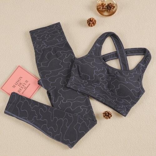 CHRLEISURE Two Piece Set Sportswear Seamless Sports Bra Kilou Autumn 2 Piece Sets Womens Outfits Summer Outfits