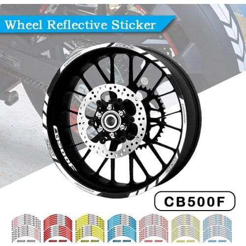 FOR HONDA CB500F CB 500F CB500 F Motorcycle Decorative Stripe Sticker Front Rear Wheel Reflective Decal Accessories