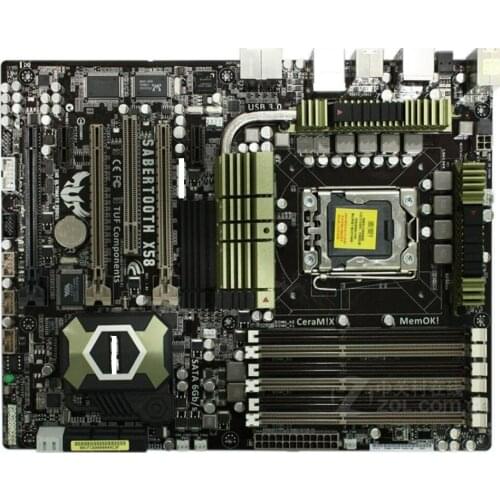 For ASUS SaberTooth X58 original motherboard LGA 1366 DDR3 for Core i7 Extreme/Core i7 24GB used Desktop motherboard sales