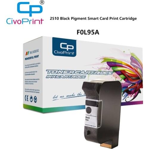 Civoprint F0L95A Compatible for HP 2510 Black Pigment Smart Card Print Cartridge