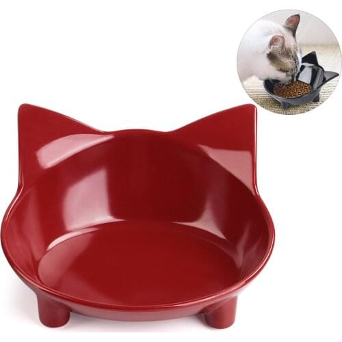 Hot Sell Cute Pet Supplies Candy Color Plastic Dog Bowl Feeding Water Food Puppy Feeder Cat Dog Bowls Pet Cat Feeding Supplies