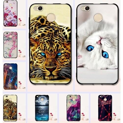 A Cute Funda For Xiaomi Redmi 4X Case Soft Silicone 4 X Back Cover For Xiaomi Redmi 4X 5.0" Painting TPU Case For Redmi4x