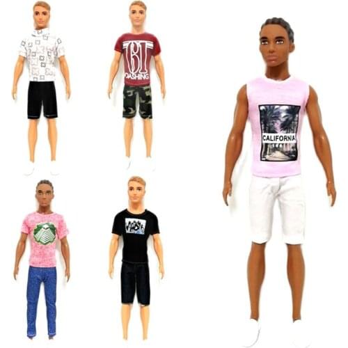 Fashion Suit Outfit Sets for Barbie 30cm Ken The Boy Friend BJD FR SD Doll Clothes Dollhouse Roll Play Accessories