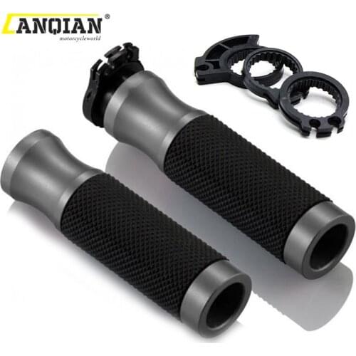 Motorcycle 22mm CNC Aluminum Rubber Gel Handle Bar Grip Hand Grips for Aprilia CAPONORD SCOOTERS SHIVER SRV DORSODURO MANA