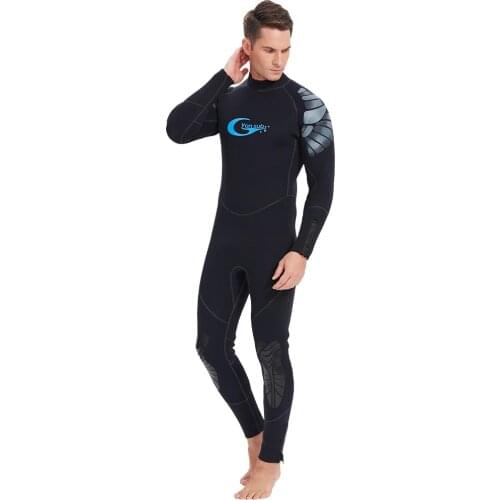 YONSUB Neoprene Scuba 5MM Man Wetsuit Surf & Spearfishing Underwater Hunting Black Swimming Snorkeling Diving Suit