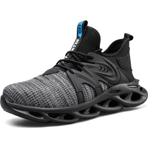 Indestructible Safety Shoes Men Women Breathable Steel Toe Anti Smashing Work Boots Outdoor Anti-Puncture sole Light Sneakers