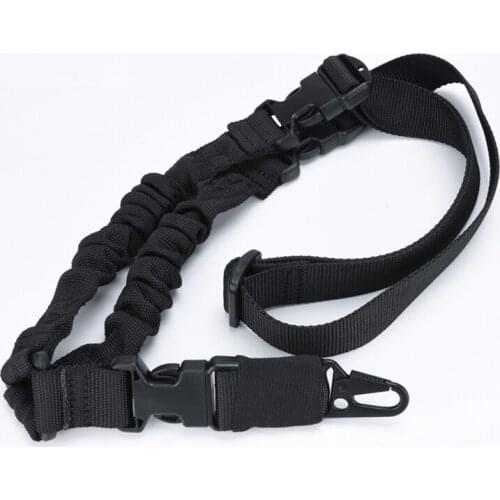 Nylon Tactical Military Gear 1 Point Rifle Sling Shotgun Shoulder Adjustable Belt Elastic Rope Airsoft Hunting Accessories