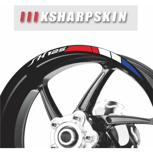 New tire modification motorcycle stickers auto parts wheel film personality border reflective decals for honda SH125 SH 125