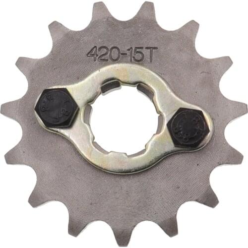 Front Engine 420# 17mm 10T 11T 12T 13T 14T 15T 16T 17T 18T 19T Teeth Chain Sprocket With Retainer Plate Locker For Motorcycle