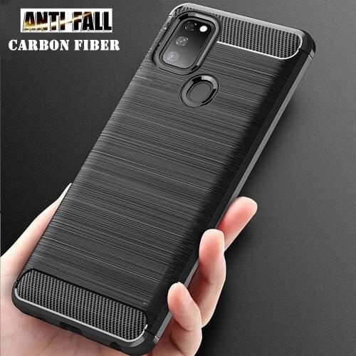 Carbon Fiber Case For Samsung Galaxy S20 FE S10 Lite S9 S8 Plus Silicone Cover Case For Samsung Note 10 Lite Plus 9 8 20 Ultra