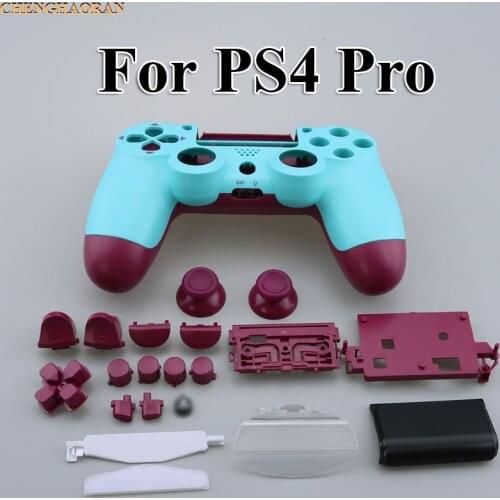 1set Replacement Full shell and buttons mod kit For jds 040 JDM 040 DualShock 4 PlayStation 4 PS4 Pro Controller Housing Cover