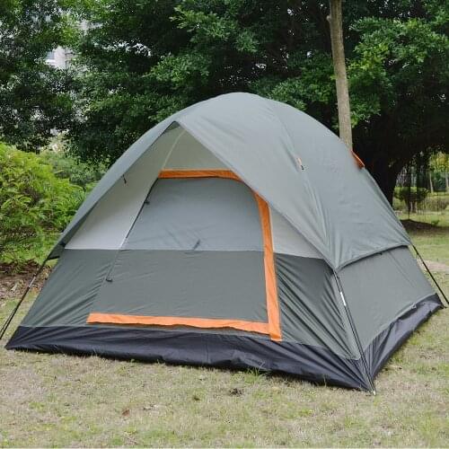 XC Customized Camping Tent Separated Dual Layer Outdoor Tent High Waterproof 3-4 Person Family Travel Picnic Tent 200x200x130cm
