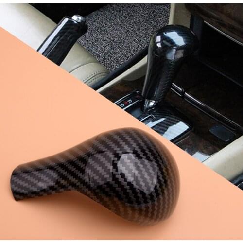 Carbon Fiber Texture Inner Gear Shift Knob Cover Trim fit for Honda Accord 2008-2012