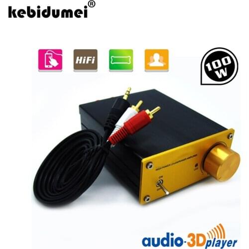Kebidumei Digital Power Amplifier AMP Dual Channel HIFI Real 2*50W Stereo Audio Flush Type Chip Speaker Protection For Home