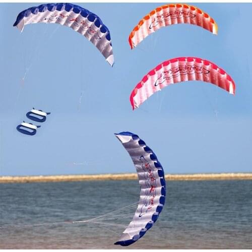 1.4m Dual Line Stunt Parafoil Parachute Surfing Kite Paragliding Nylon Kite Sports Beach Dual Line Flying Kite Outdoor Toys