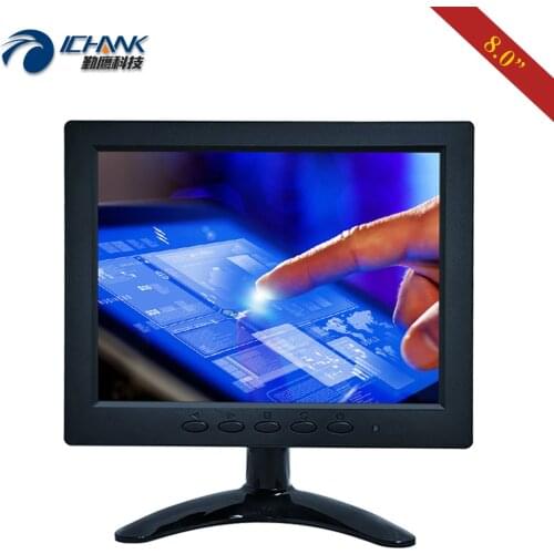 ZB080JC-262D/8" inch 1024x768 4:3 LCD Portable Driver Free 10 Points Capacitive Touchscreen PC Monitor Display with USB VGA HDMI
