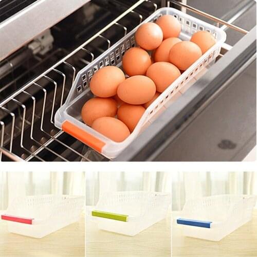 1 Layer Refrigerator Food Fruits Storage Box Drinking drawer storage box Organizer Case Kicthen Spice Can Jar storage Shelf