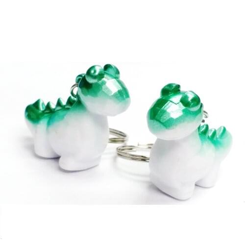 2pc 4cm Plastic hard Dinosaur Keyring Emo Cool Keychain Keyfob Party Novelty Gift Pinata Bulk Vending Toys Kids Favor Novelties