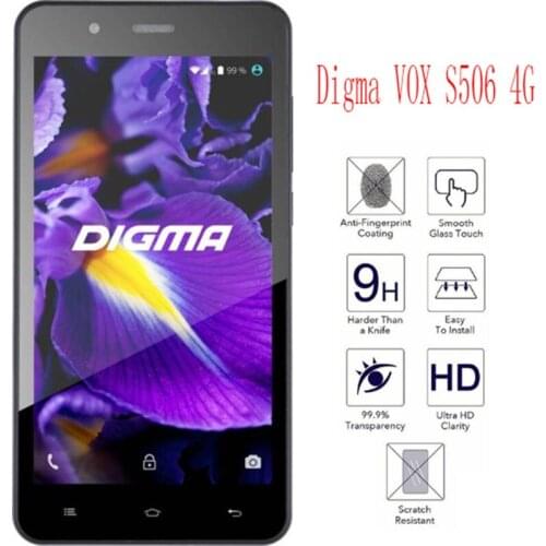 2PCS NEW Screen Protector phone For Digma VOX S506 phone Tempered Glass SmartPhone Film Protective Screen Cover