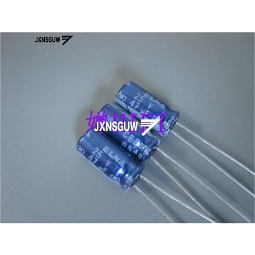 20PCS ELNA RE3 25V47UF 5X11MM Blue robe audio Aluminum electrolytic capacitors 47uF/25V 85 degrees 47UF 25V