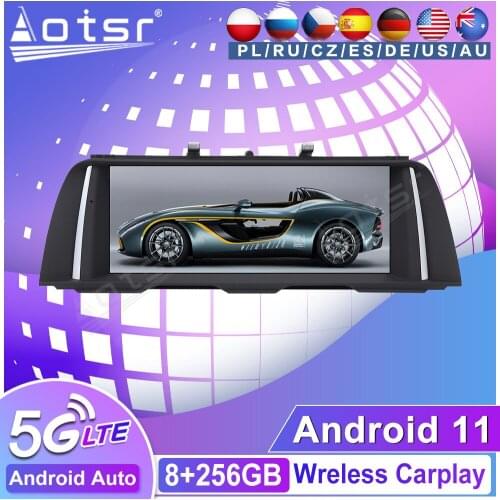 8+256G Android 11 Car Multimedia Player GPS Navi Radio Tape Recorder For BMW 5 Series F10 F11 2013 2014 2015 2016 NBT Head Unit