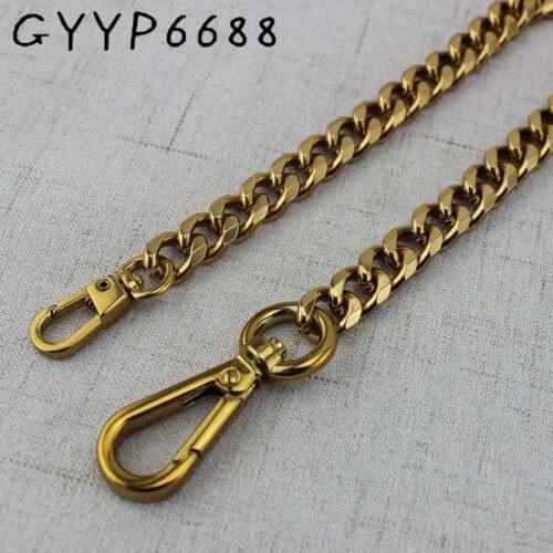 5pcs width 11mm tea gold metal chain pruse chain with buckles shoulder bags handbag handles bag parts accessories