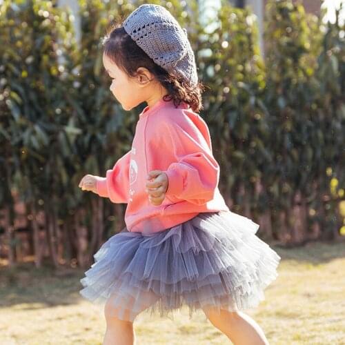 1-6 yearNew Baby Girls Tutu Skirt Ballerina Pettiskirt Fluffy Children Ballet Skirts For Party Dance Princess Girl Tulle clothes