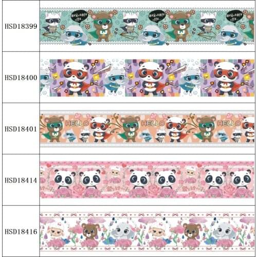 HSDRibbon free shipping 3" 75mm heat transfer printed hsd-design series Grosgrain Ribbon 50Yards/Roll