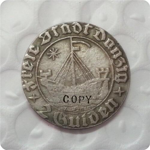 COPY REPLICA 1932 Poland 2 Gulden Danzig Coin COPY