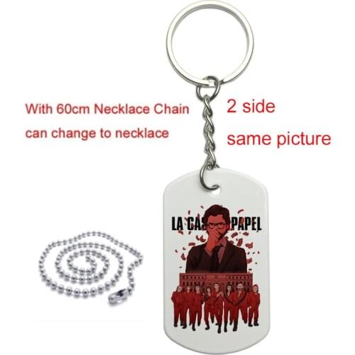 La Casa De Papel keyring The House of Paper Money Heist Keychain Professor Funny Key Chain christmas new year Jewelry Gift
