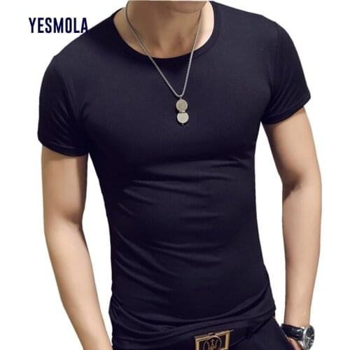 YESMOLA Men Summer 2021 Sport T-shirts Solid Streetwear Casual Outdoor Sport Fast-dry Breathable Tops Camisetas Plus Size