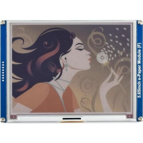 5.65inch Colorful E-Paper E-Ink Display Module for Raspberry Pi/Jetson Nano/STM32 600×448 Pixels ACeP 7-Color