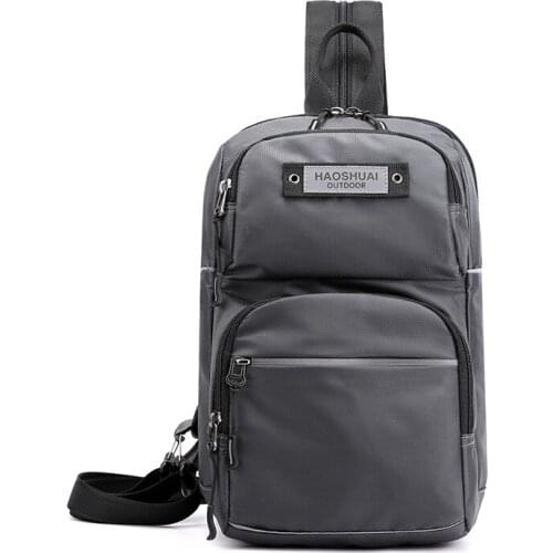 Nylon Waterproof Multifunction Crossbody Bag Shoulder Bags Messenger Chest Bag Short Trip Travel Pack for Male Men Fashion