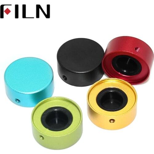 Electric Guitar Pedal Foot Nail Cap Shiny Guitar Effect of Foot Head Of Nail Aluminum with Wrench and Screws Foot Switch Knob