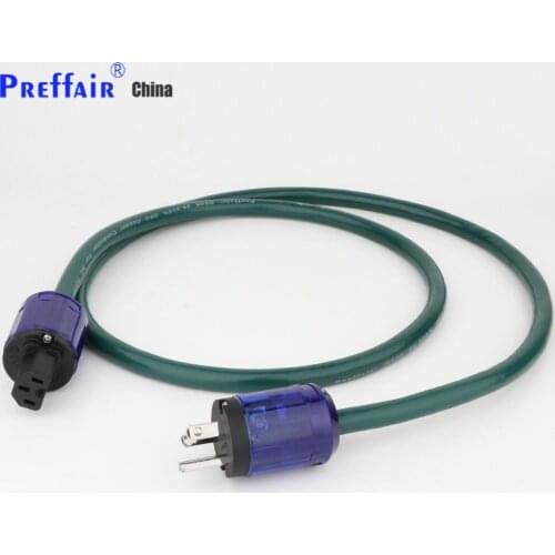 Preffair D506 Power cable 99.998% High Purity OFC Copper Conductor Power Line Audio US Power cord Cable
