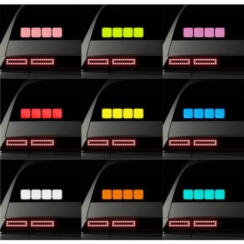 10Pcs/set Car Truck Bumper Reflective Strip Warning Tape Night Driving Riding Safety Stickers Motorcycle Bicycles Safety Sticker