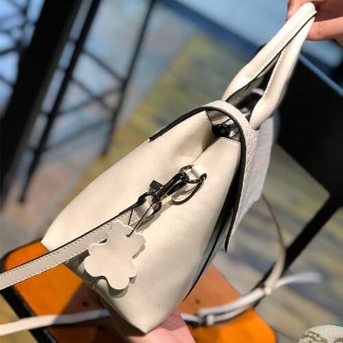 Cow Ladies Capacity High Split Leather Handbag Summer White Crossbody Bags Elegant Office Party Bags Women Schoudertas Dames
