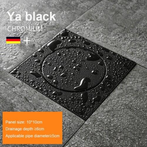 Pop Up Foot Chrome Anti-odor Bath Square Shower Drain Stainless Steel Floor Drainer Trap Waste Grate Round Cover Hair Strainer